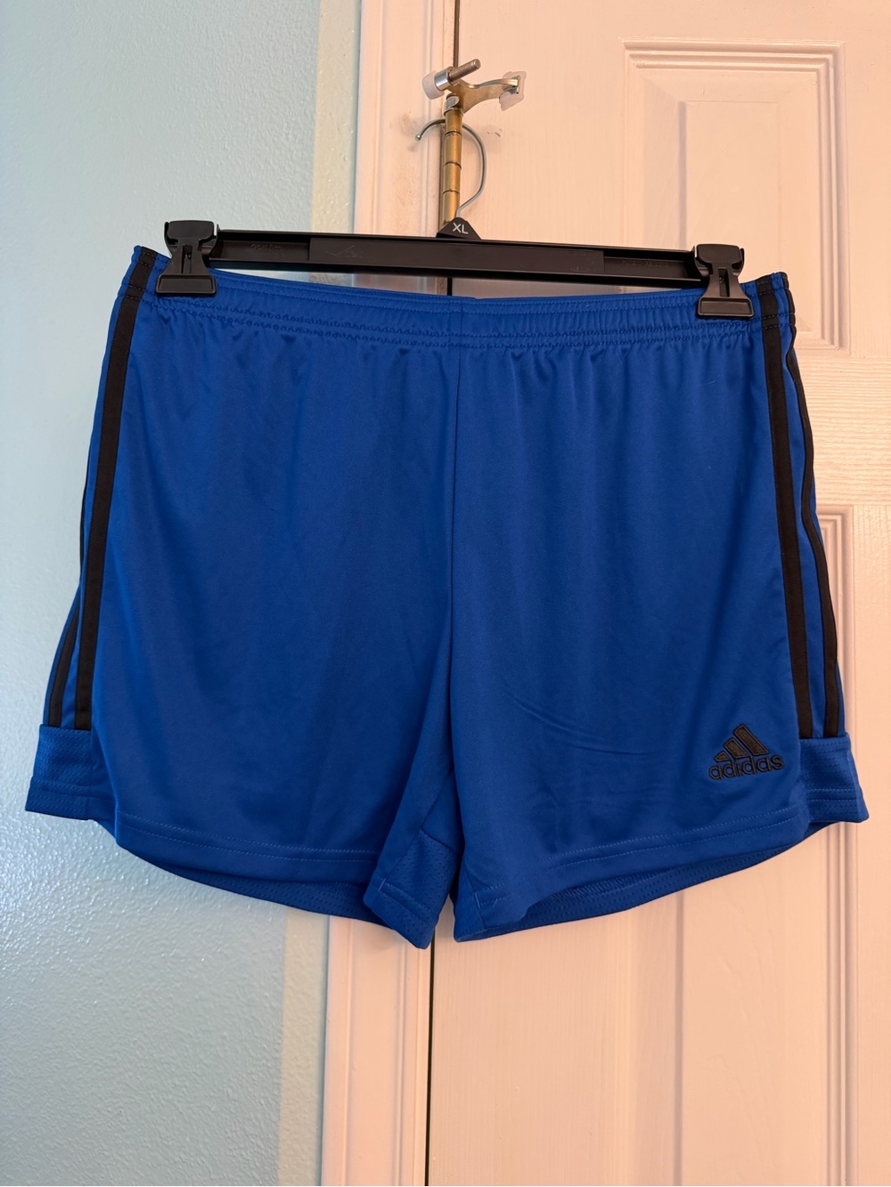adidas Royal Blue Women's Athletic Shorts with Black Trim